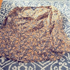 Drake’s for J.Crew Giraffe Bell Sleeve Top, sz 6